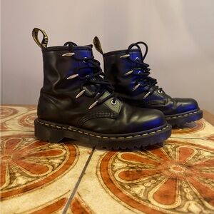 Dr Martens Size 36EU 4M 5L 1460 Alienware Danuibo Black Leather Boots Lace Up